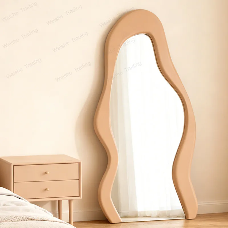 Nordic special-shaped full-length mirror home creative irregular shape clothing store floor-to-ceiling dressing mirror art