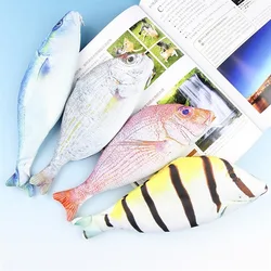 Fish Pencil Bag Carp Pen Bag Realistic Fish Stationery Pouch Pen Pencil Case With Zipper Back To School Pencil Pouch Pen Bag