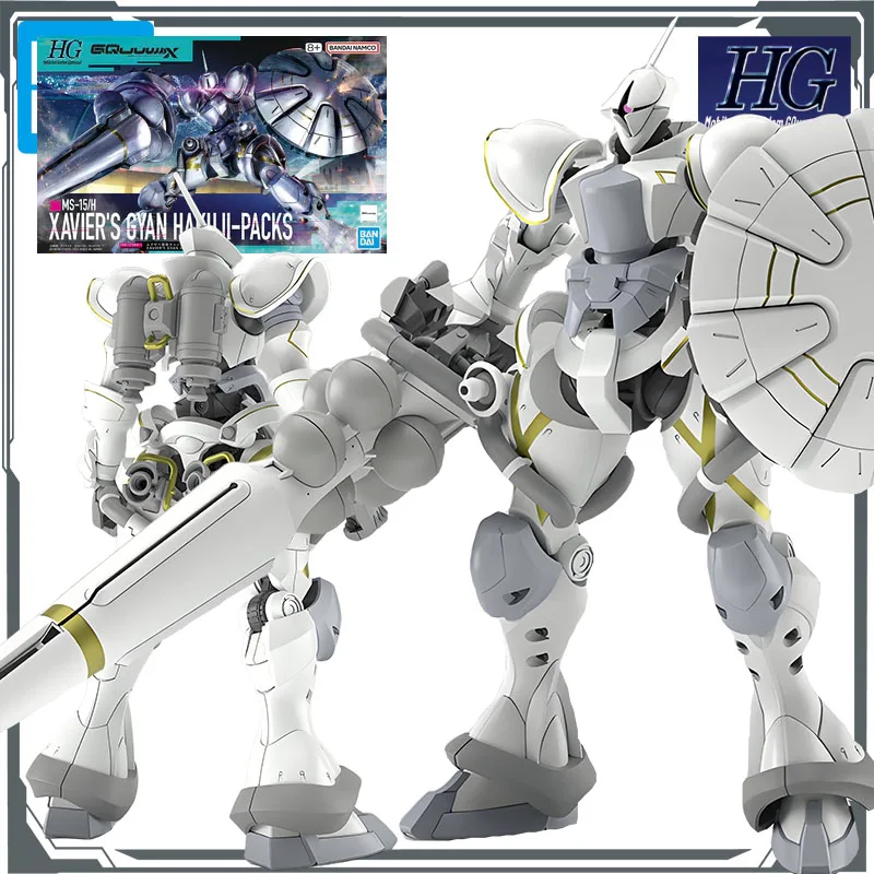 

Bandai Original MODEL KIT GUNDAM HG Mobile Suit Gundam GQuuuuuuX MS - 15H XAVIER'S GYAN HAKUJI-PACKS 1/144 Anime Assembly Toys