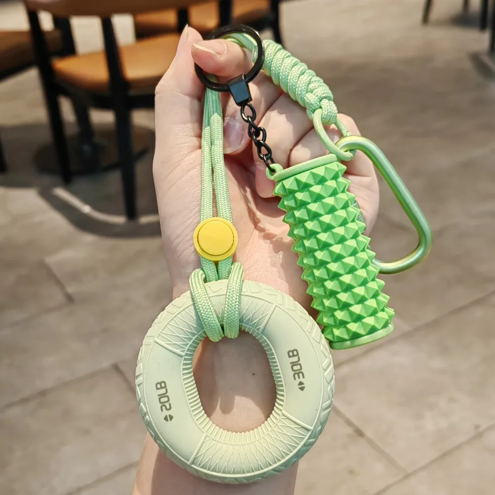 Silicone 10-60LB Hand Grip Keychain Portable Double Power Grip Grip Strength Trainer Pendant Finger Correctors Wrist Strength