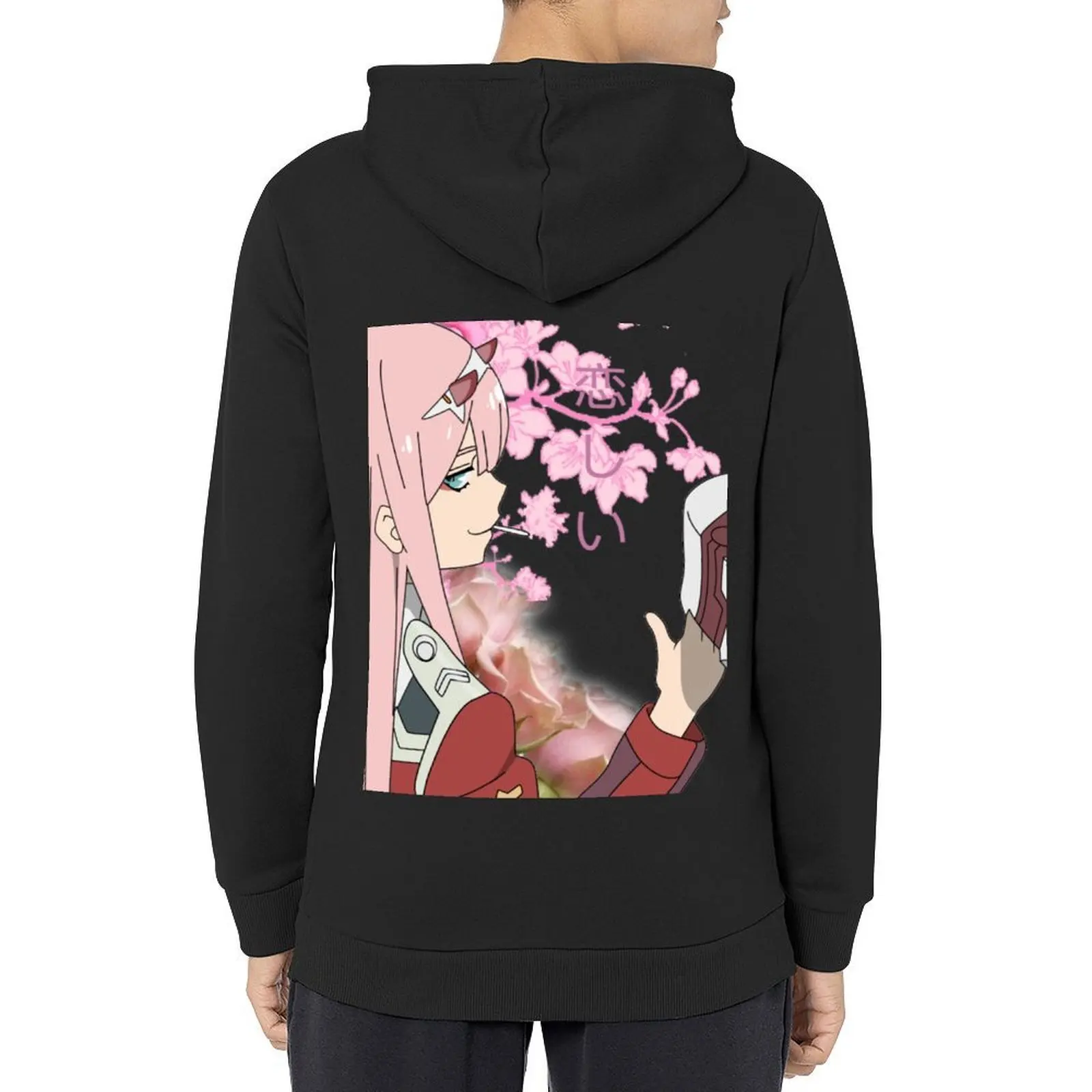

002 (Larger ) Darling in the Franxx Hoodie men's clothes hooded shirt men clothes fashion men oversized hoodie