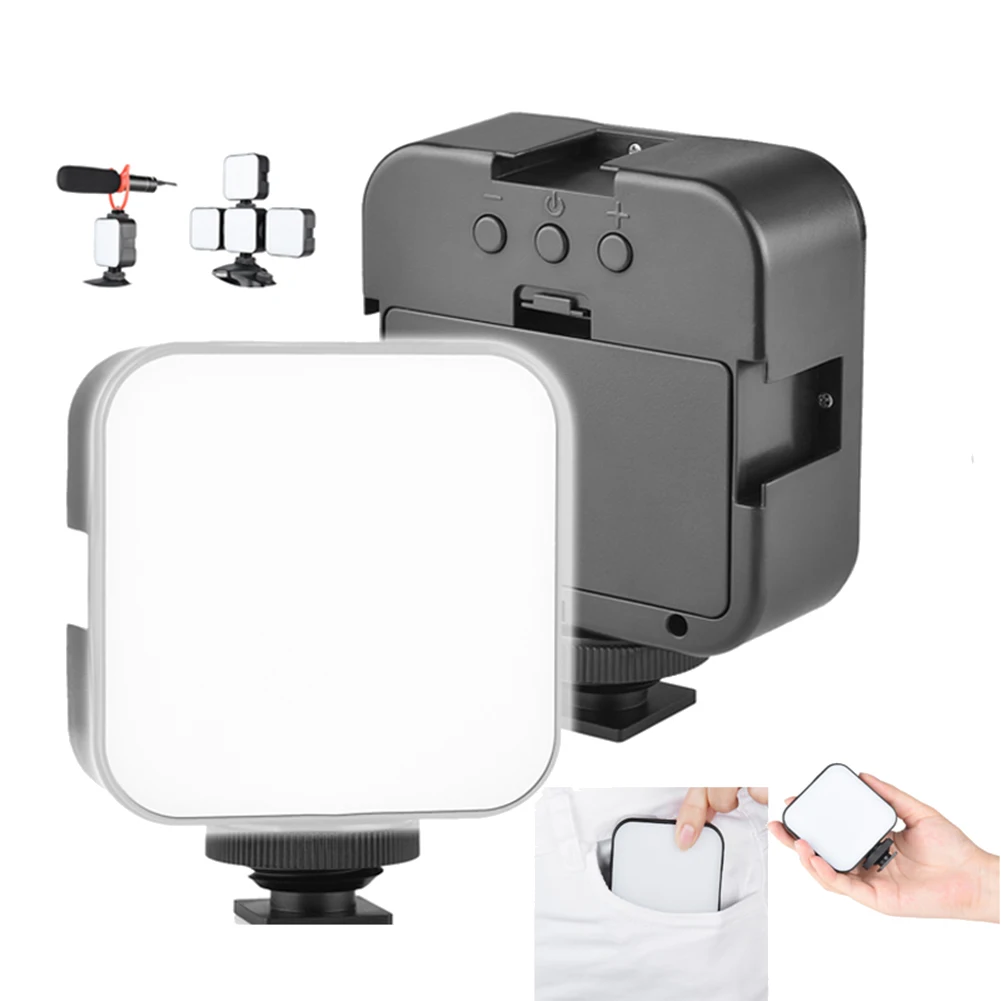 Mini LED Video Photography Studio Fill Light Hoop 49 Lamp 6500K 5W Record for DSLR Camera Smartphone to Make Vlogging