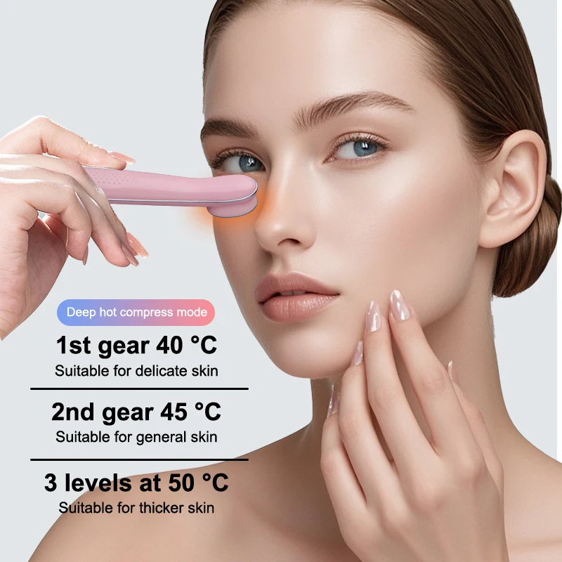 New Eye Vibration Massage 3 Mode Hot Therapy For Eye Care Facial Puller Relaxation Tool Portable USB Massager Tool