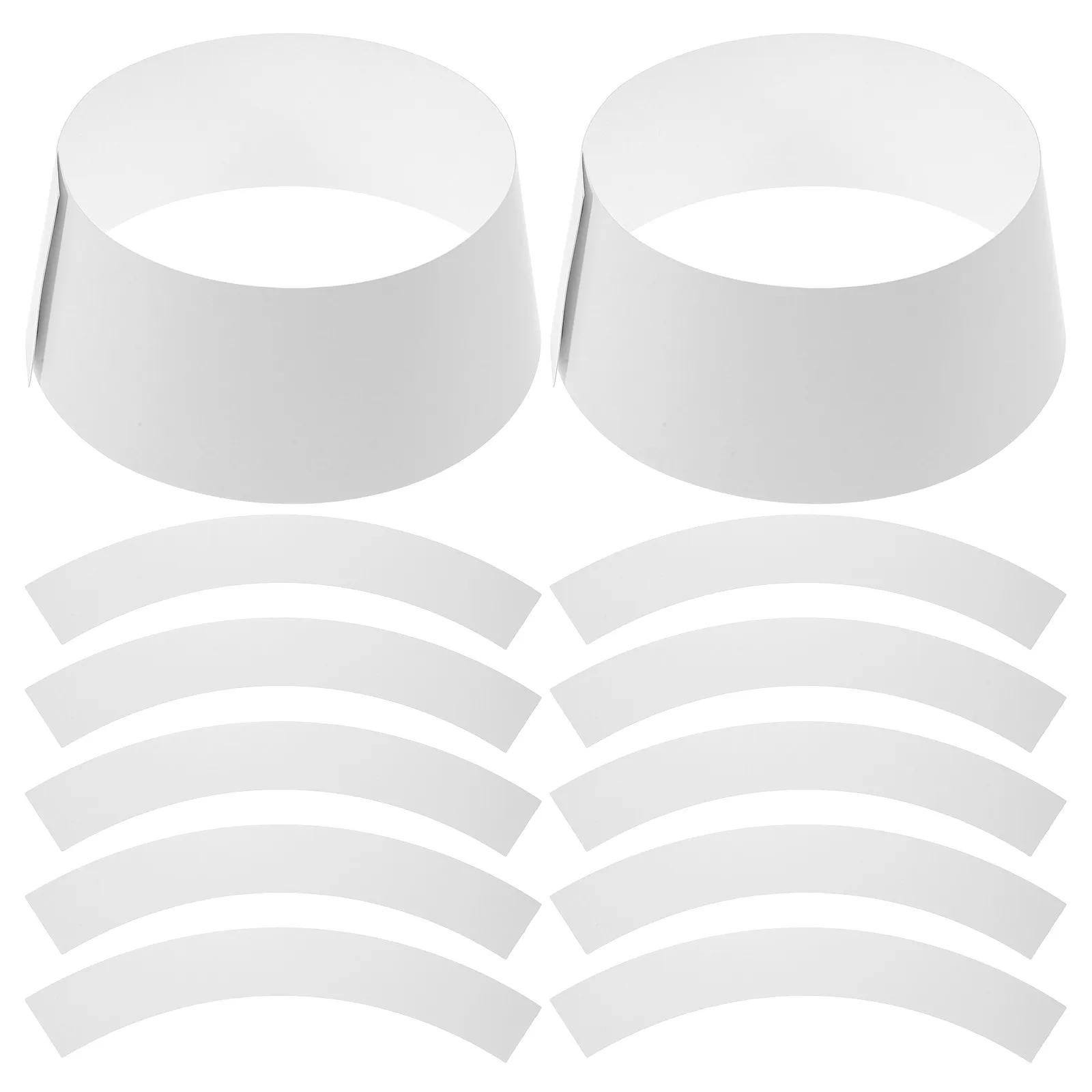 20Pcs White Paperboard Hat Form Inserts for Bucket Hats Round Top Crown Shaper Shape Restoration Wrinkle Prevention Hat Storage