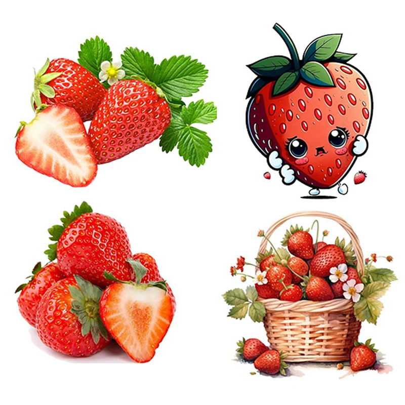 Strawberry cartoon fruit stickers kitchen refrigerator Decoration toilet Stickers  CM02