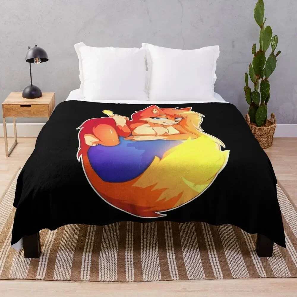 

FireFox Furry Throw Blanket Stylish Warm Blanket for Living Room Bedroom