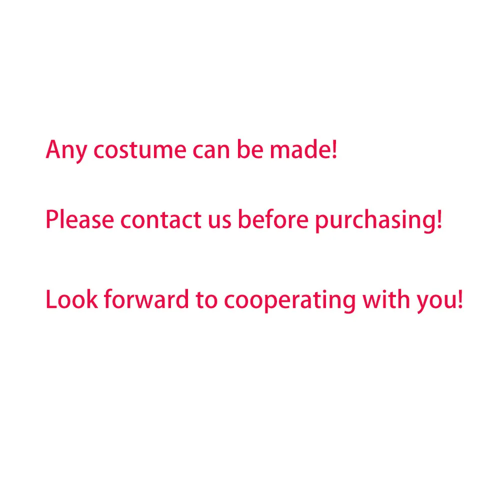 Anime Game Cosplay Custom clothing Handcrafted Custom size