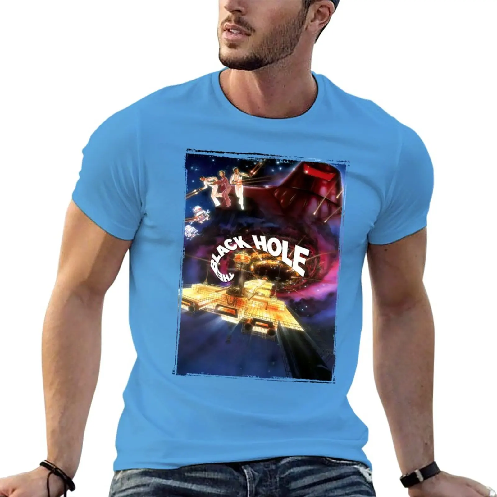 

New The Black Hole movie T-Shirt T-Shirt Aesthetic clothing sports fan t-shirts mens workout shirts