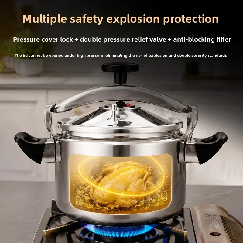 Explosion Proof Pressure Cooker Large Capacity Home Commercial Grade Sealed Lid 80KPa Available Cross Border Pressure Cooker