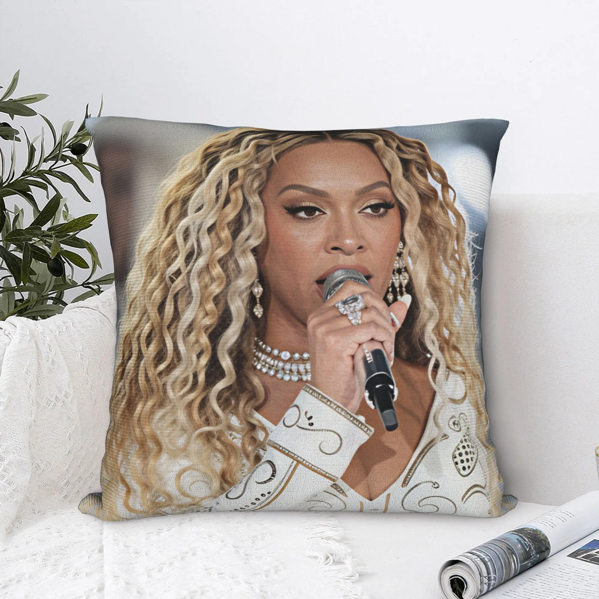 Pillow Case  Pop Music Beyonce  Graphic  Pillow Cover For Couch Sofa Bedroom Novelty Pillowcases
