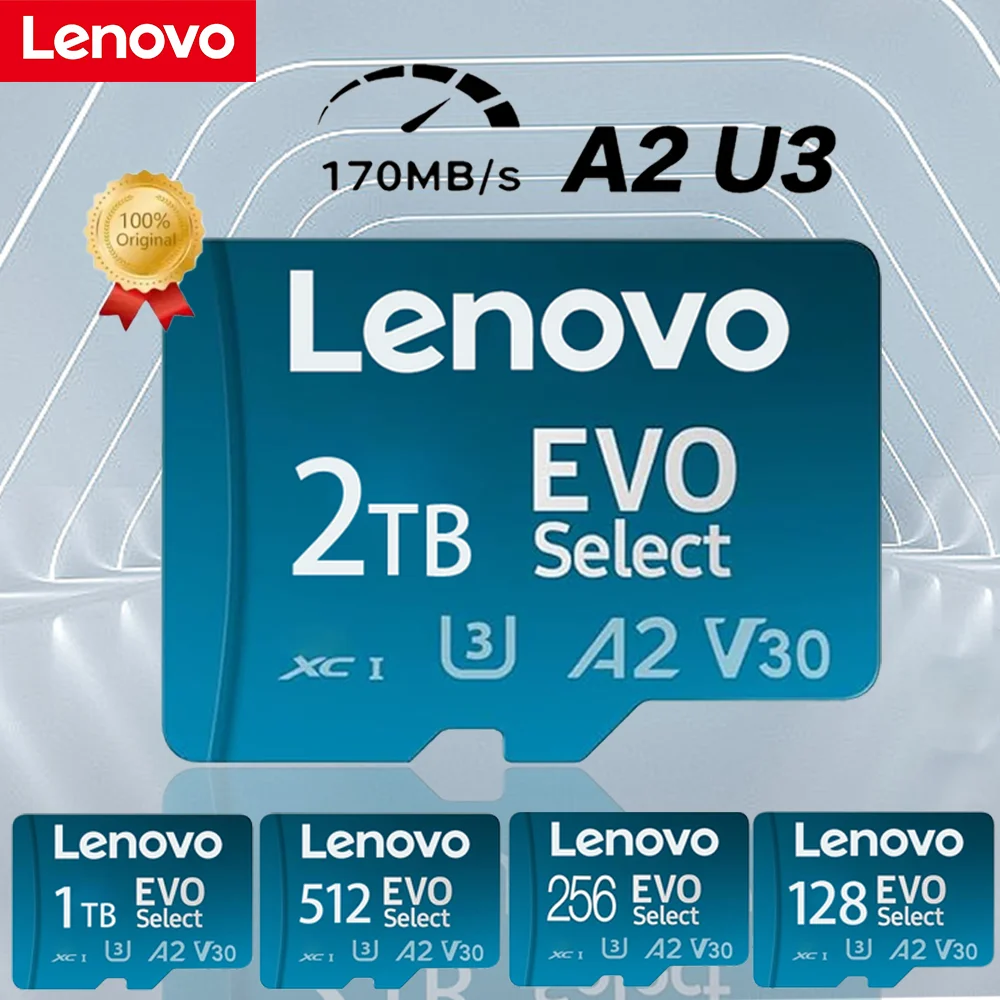 Lenovo 2 to Micro TF SD 512GB 1 to carte mémoire 256GB 128GB carte SD A2 U3 optimisée pour Steam Deck/ROG Ally Gaming 170 mo/s lecture Lenovo 2 to Micro TF SD 512GB 1 to carte mémoire 256GB 128GB carte SD A2 U3 optimisée pour Steam Deck/ROG Ally Gaming 170 mo/s lecture