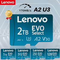 Lenovo 2TB Micro TF SD 512GB 1TB Memory Card 256GB 128GB SD Card A2 U3 Optimized for Steam Deck/ROG Ally Gaming 170MB/s Read