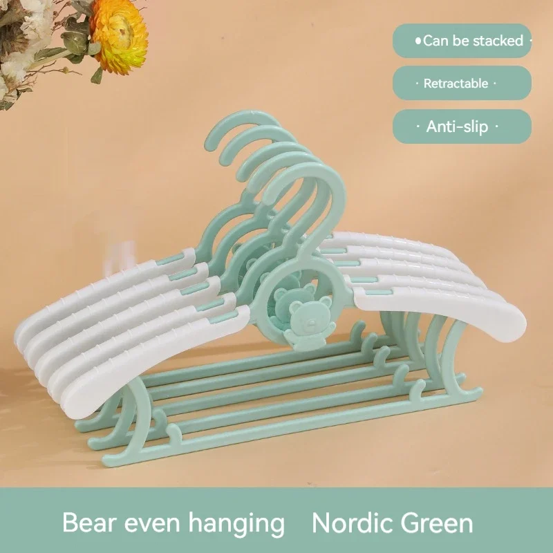 Telescopic Baby Hangers Clothes Organizer Closet Non-slip Kids Coat Hanger Wardrobe Storage Drying Racks Space Saving