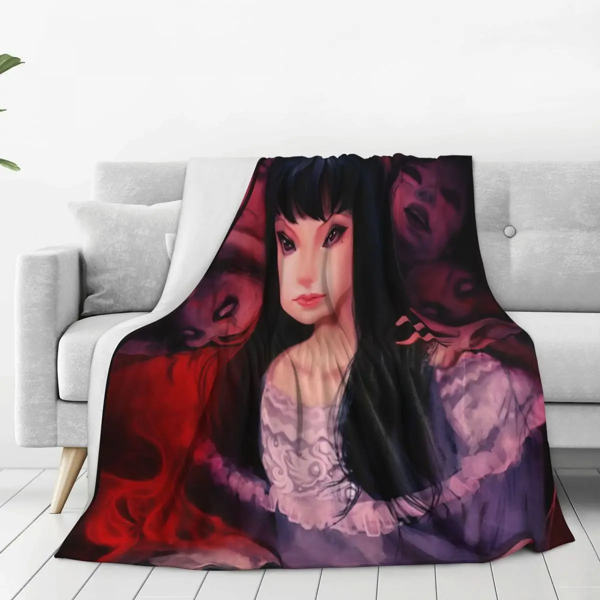 Soft Blanket Airplane Travel I-Identitys V Game Kawakami Tomie Bedding Throws Flannel Bedspread For Couch Chair SSofa Bed Cover