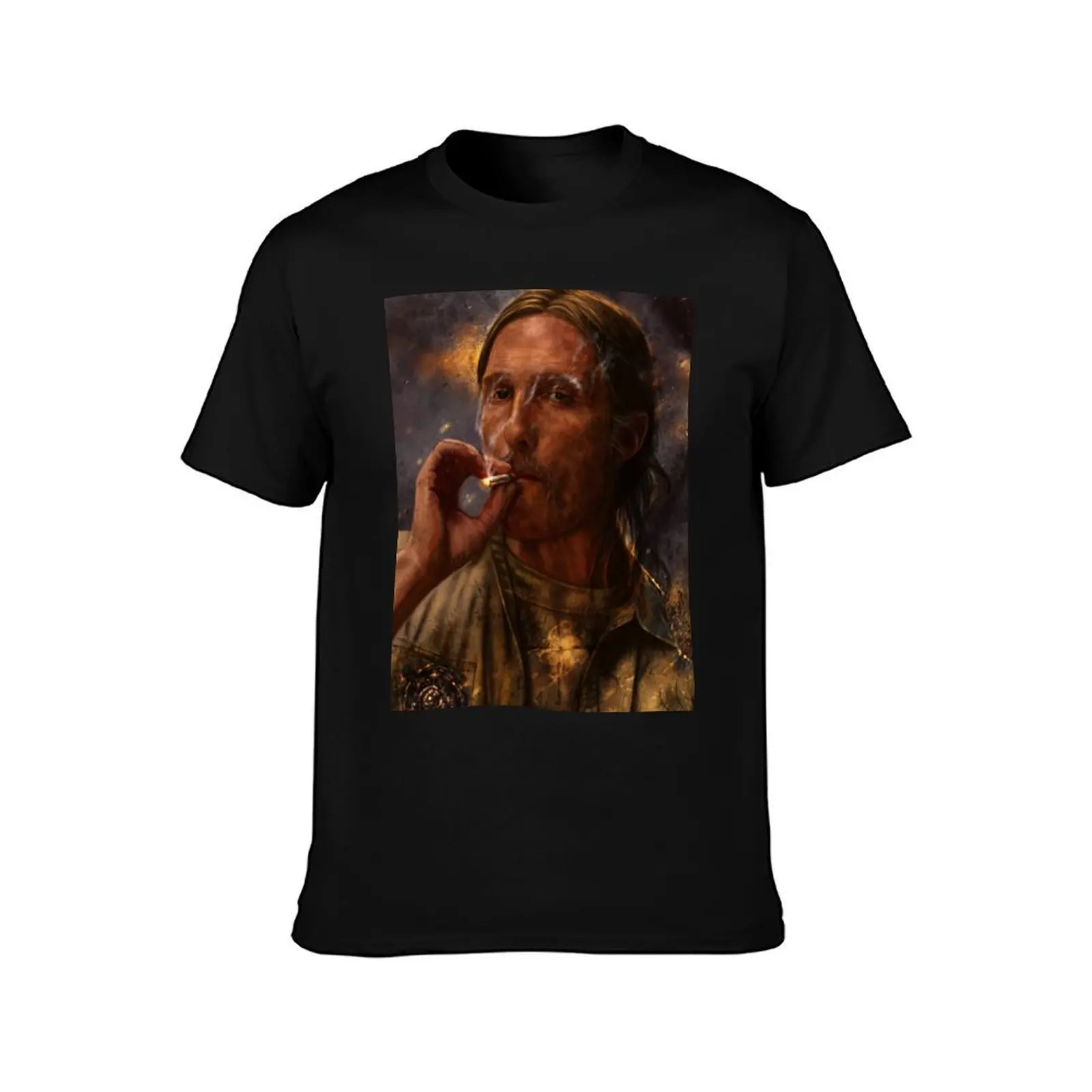 True Detective - Rust Cohle 2014 T-Shirt Summer Print Short Sleeve Tee T-Shirt