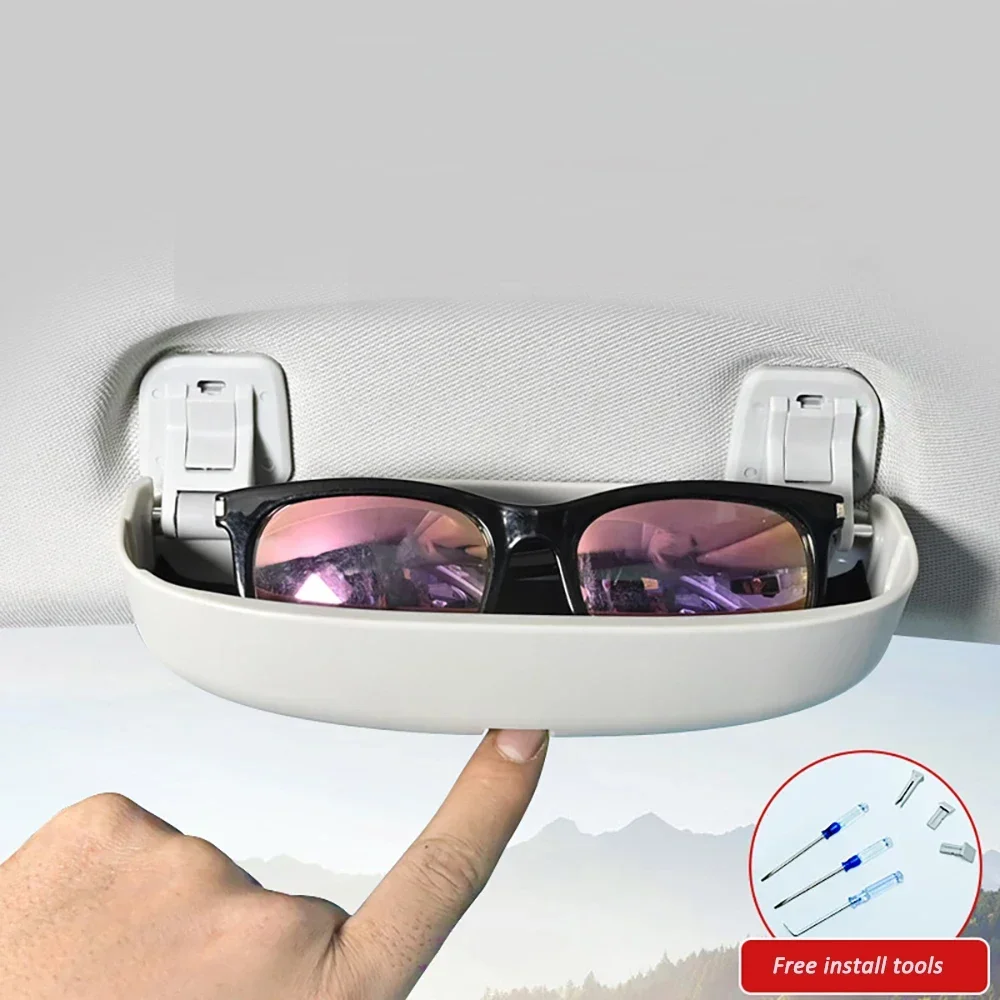 For Volkswagen VW Tiguan MK2 2017 - 2021 Passat B8 Touran Car Sunglasses Holder Case Sun Glasses Storage Box