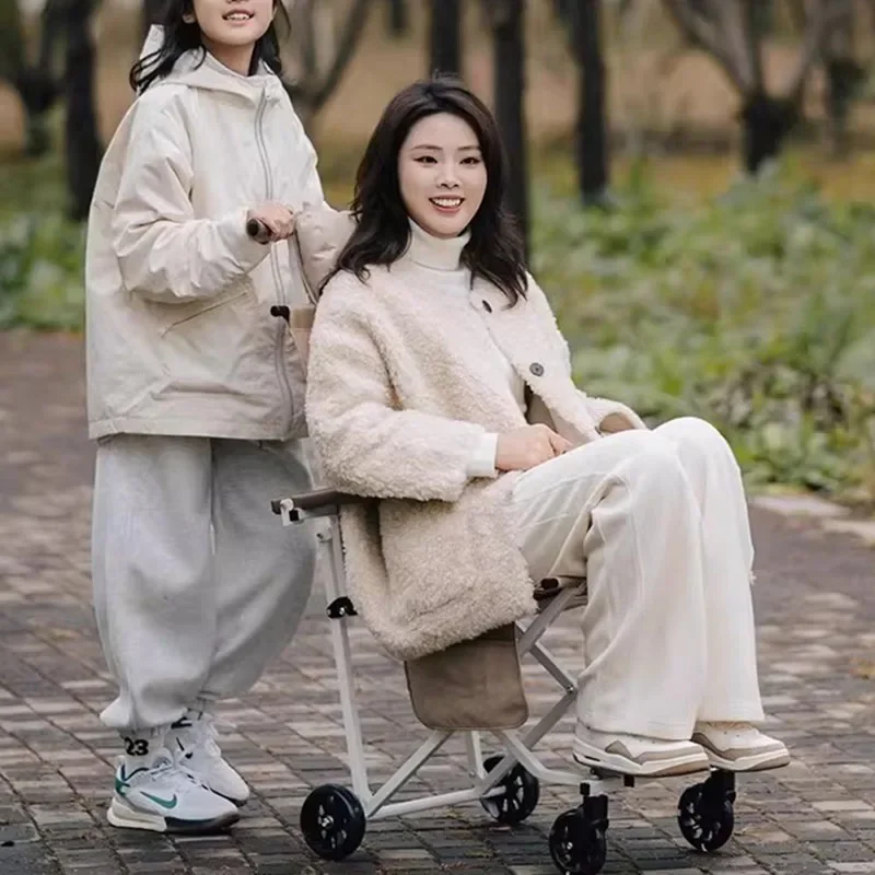 Children Minder Stool Cute Portable Foldable Folding Outdoor Bathroom Chair Tourist Space Saving Cadeira Postmodern Furniture