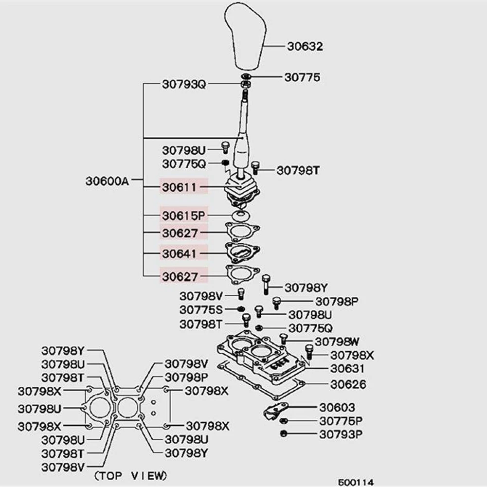 

ABHX-M/T Gearshift Level Assy Fit For Mitsubishi Pajero Montero II 2Nd V31 V32 V33 V43 MR110456 MR567088 MD739289 MR110604