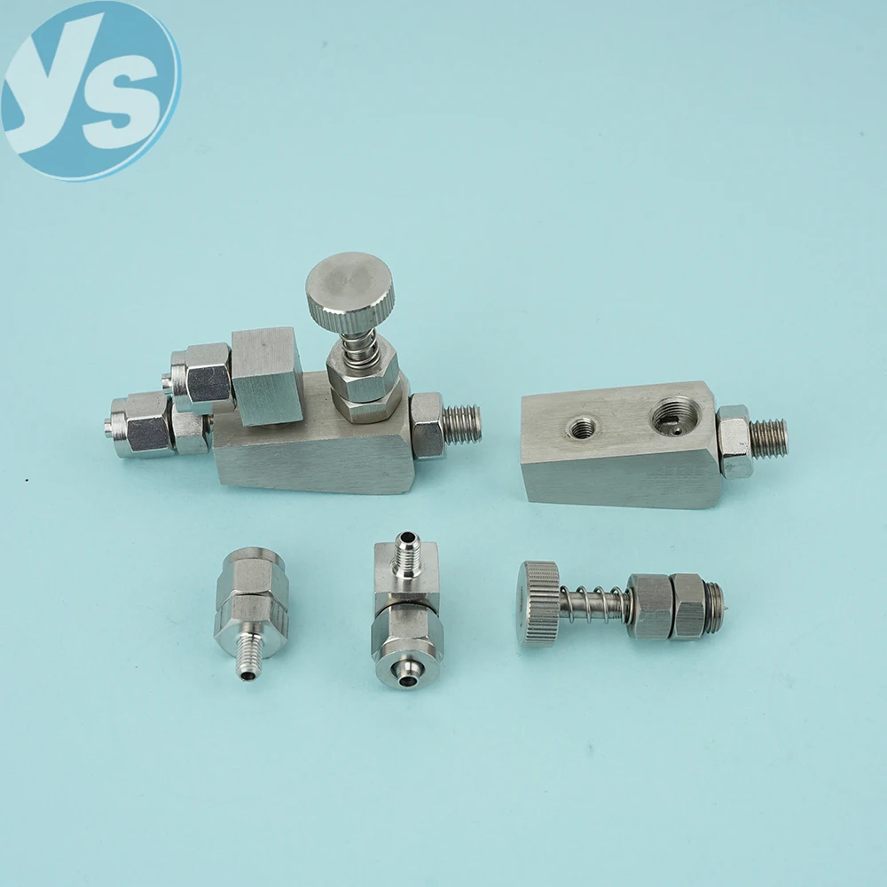 Disocunt 10pcs Anti-drip Air Atomizing Stainless Steel Adjustable Siphon Small Flow Air Atomizing Nozzle