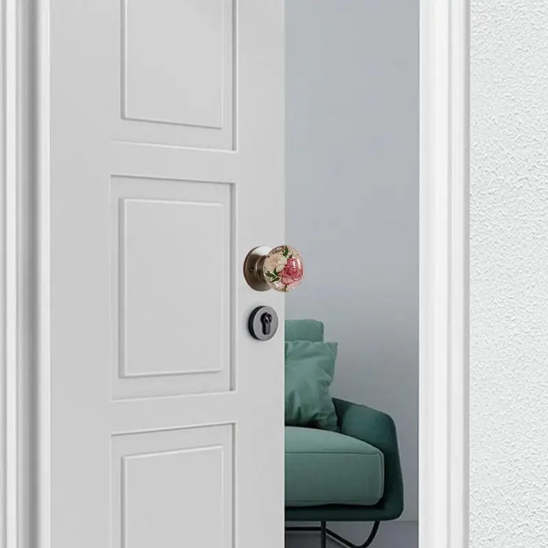 

Дверная ручка, круглая ретро, внутренняя дверная ручка, устойчивая к царапинам, декоративные дверные ручки для спальни, художественный декор для входной студии, квартиры