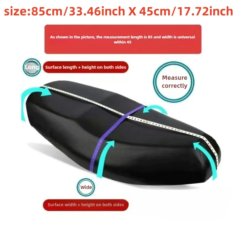Universal Motorcycle Protective Seat Cover Waterproof and Sunscreen Cover Elastic Motorcycle Seat Accessories Protection