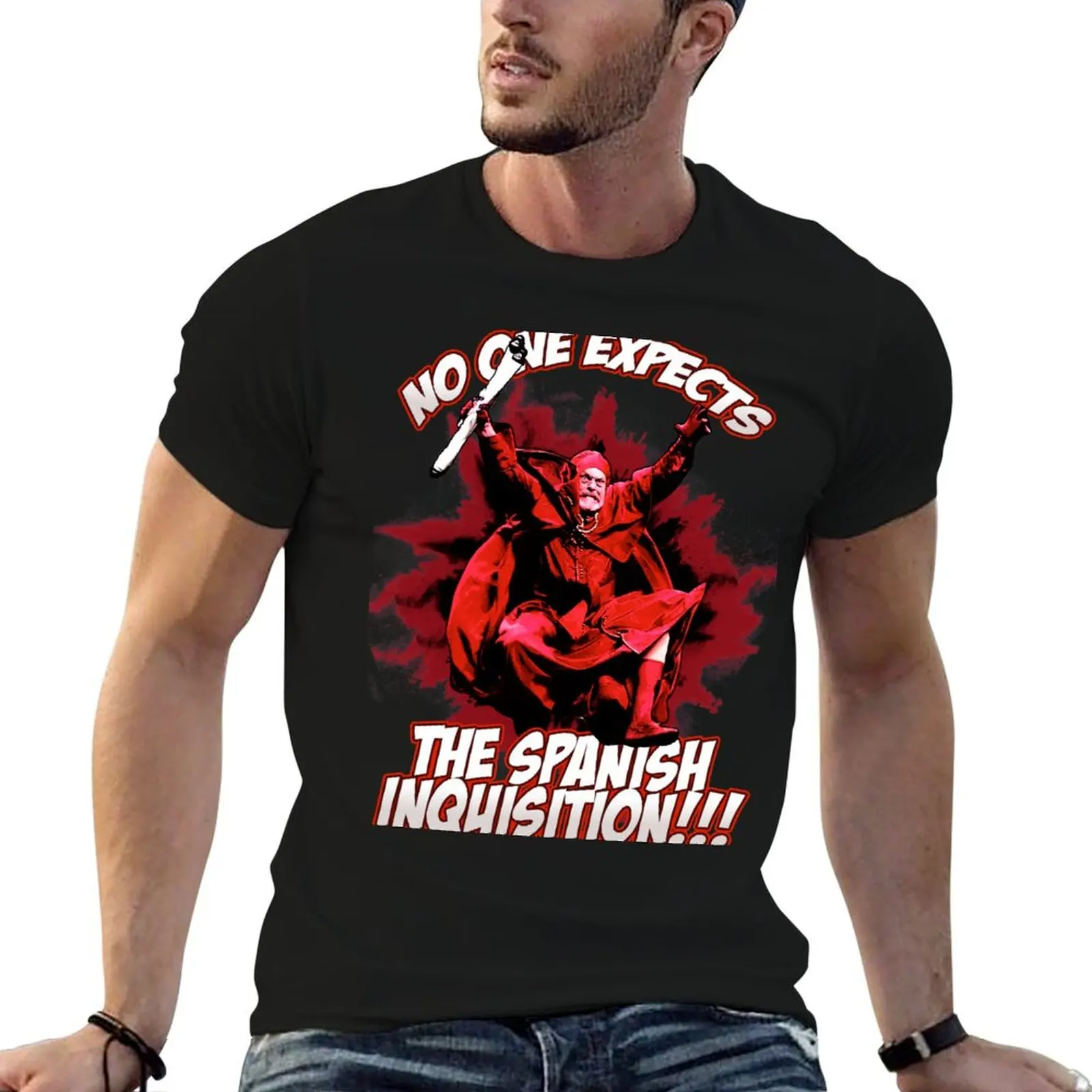 Personne n'attend la Inquisition espagnole ! T-shirt décontracté léger à manches courtes