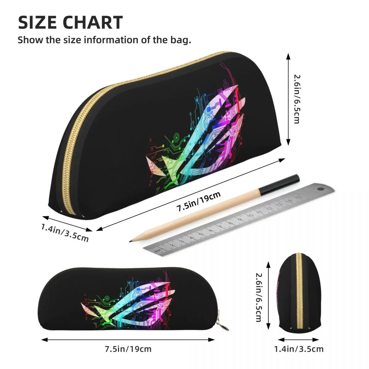 Asus Rog пенал держатель для ручек канцелярские принадлежности большая коробка для ручек пенал для мальчиков и девочек подарки