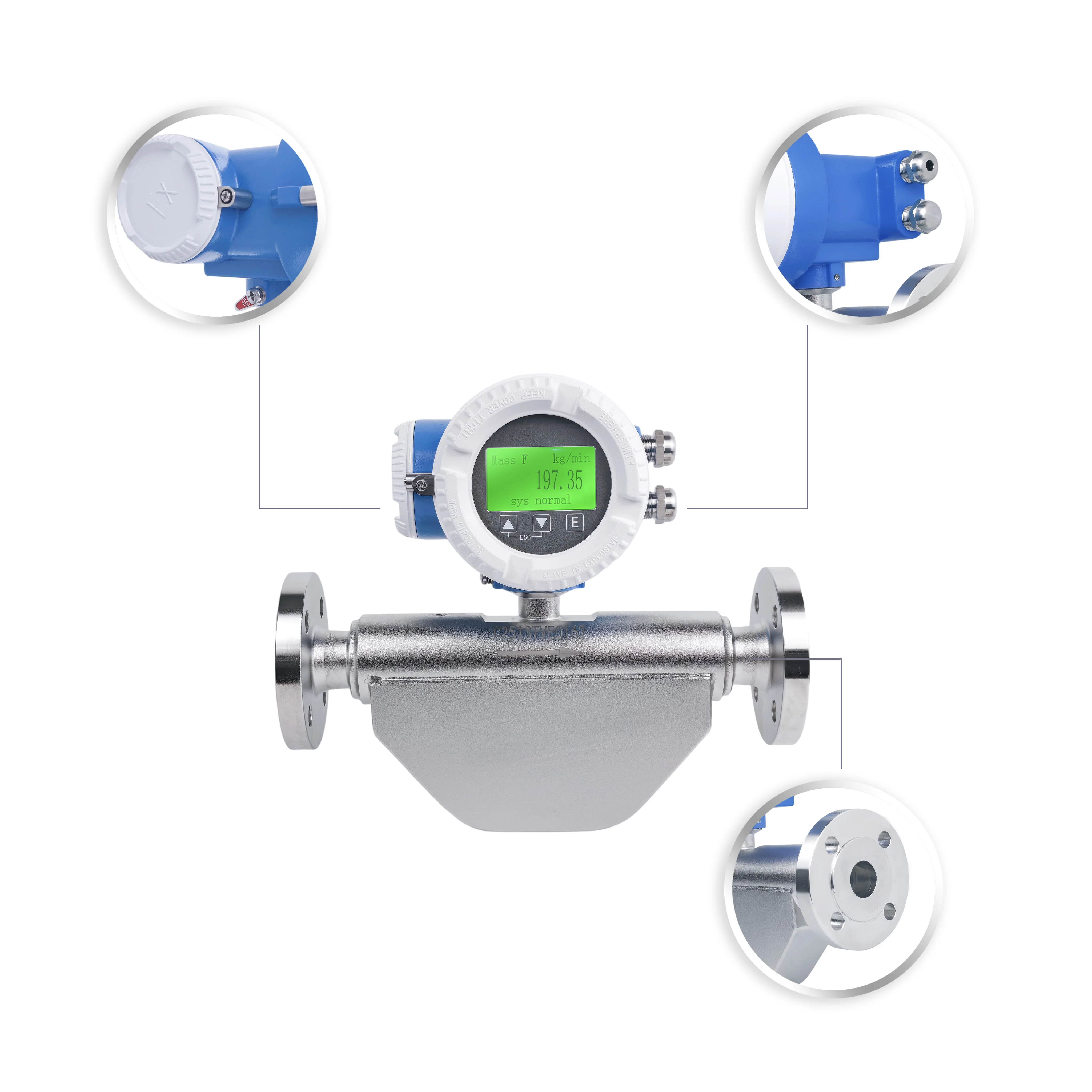 Precision Coriolis Mass Flow Meter For Life Sciences Biotech Fermentation With 0.15% Repeatability