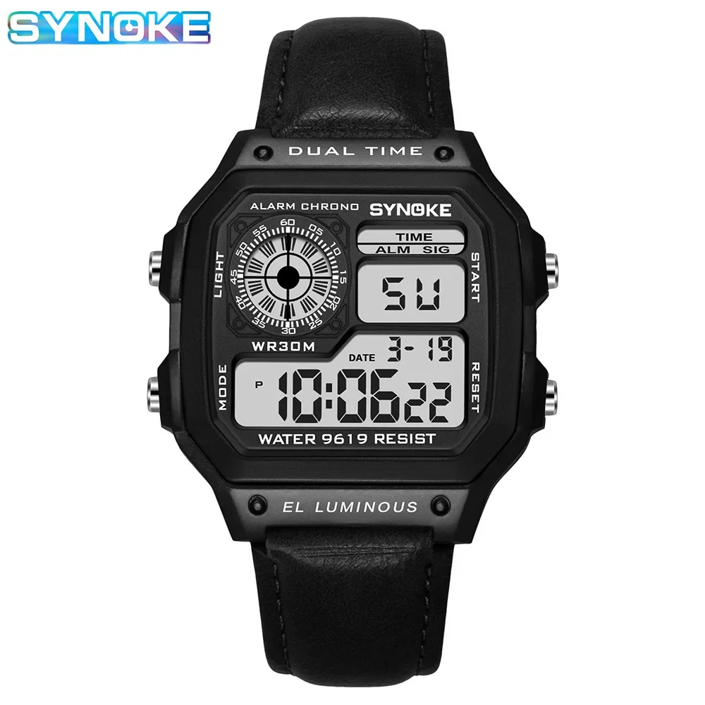 LED Military Countdown Sport Watches Mens 5Bar Waterproof Back Light Stopwatch Digital Wristwatch for Male Alarm Reloj Hombre