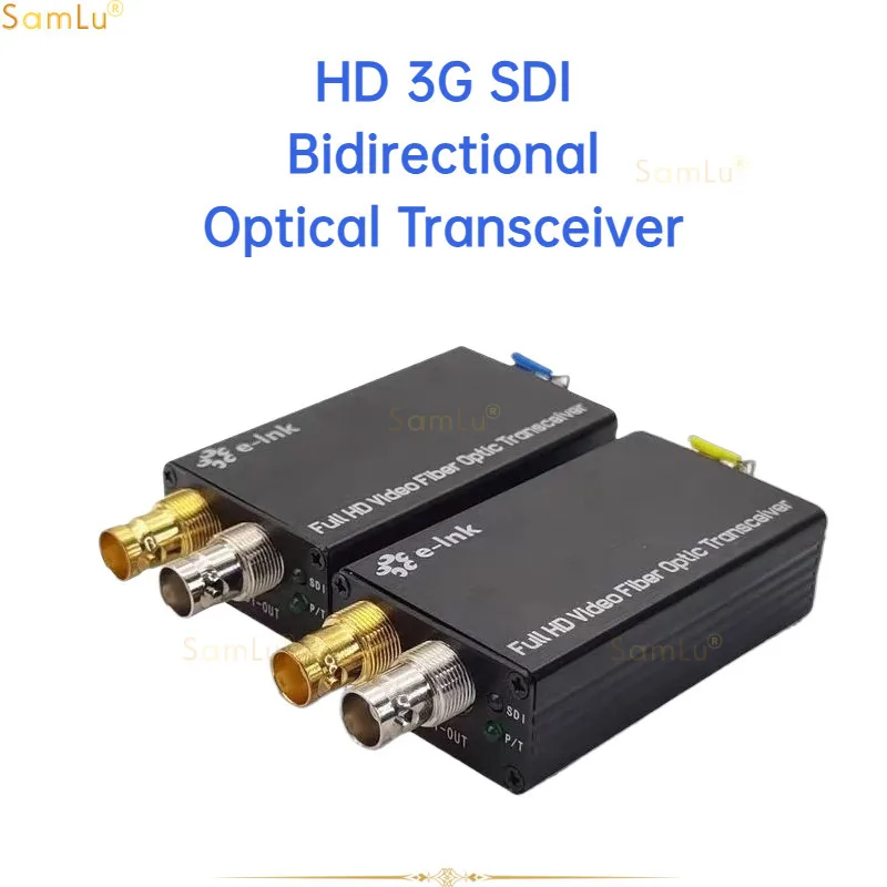 HD 3G SDI Bidirectional Optical Transceiver 3G-SDI Optical Transmission Equipment 3G-SDI Fiber Converter Audio Synchronization