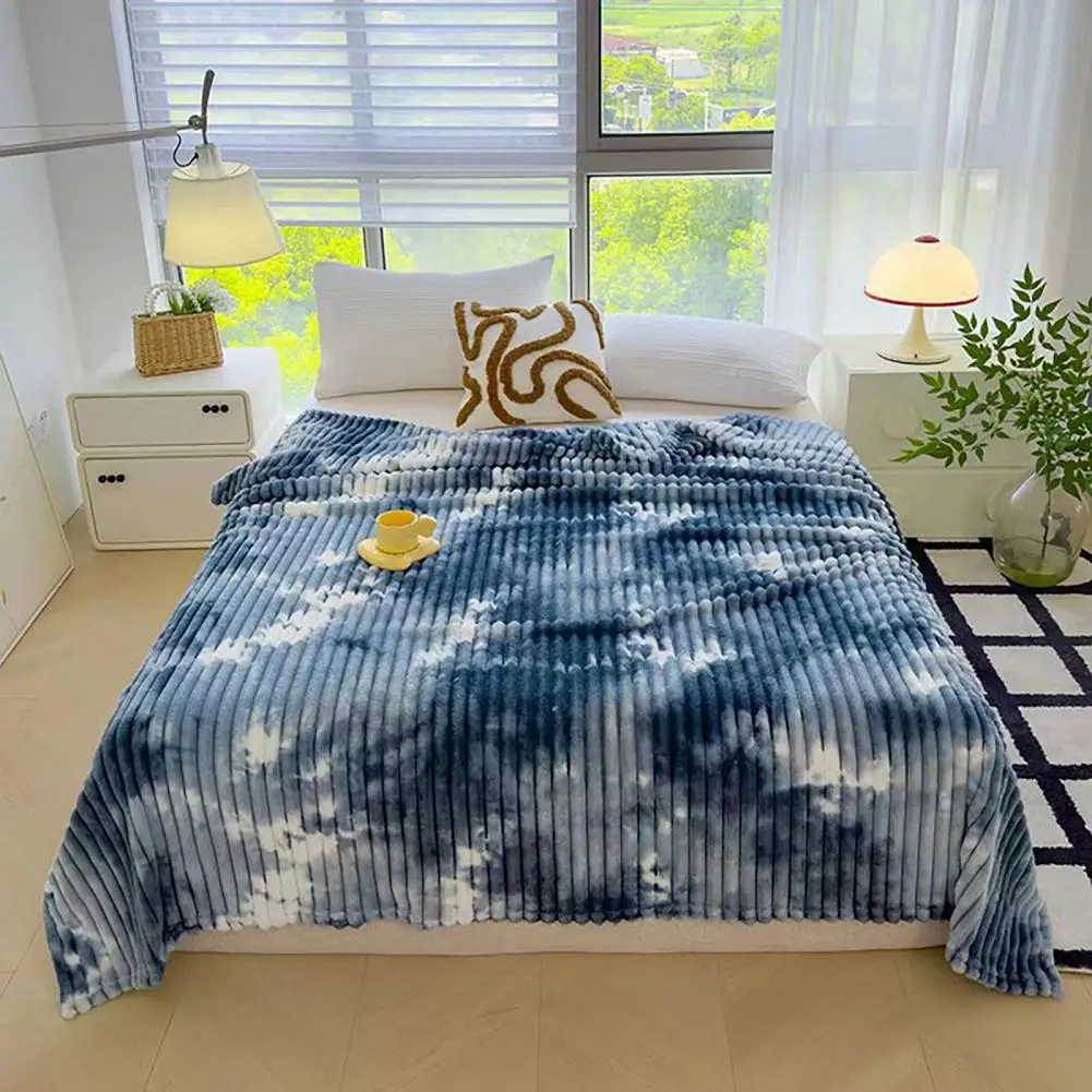 Striped Bubble Blanket Fluffy Thick Bubble Throw Blanket Cozy Plush Furry Blanket for Couch Sofa Warm Striped Soft for Bedroom