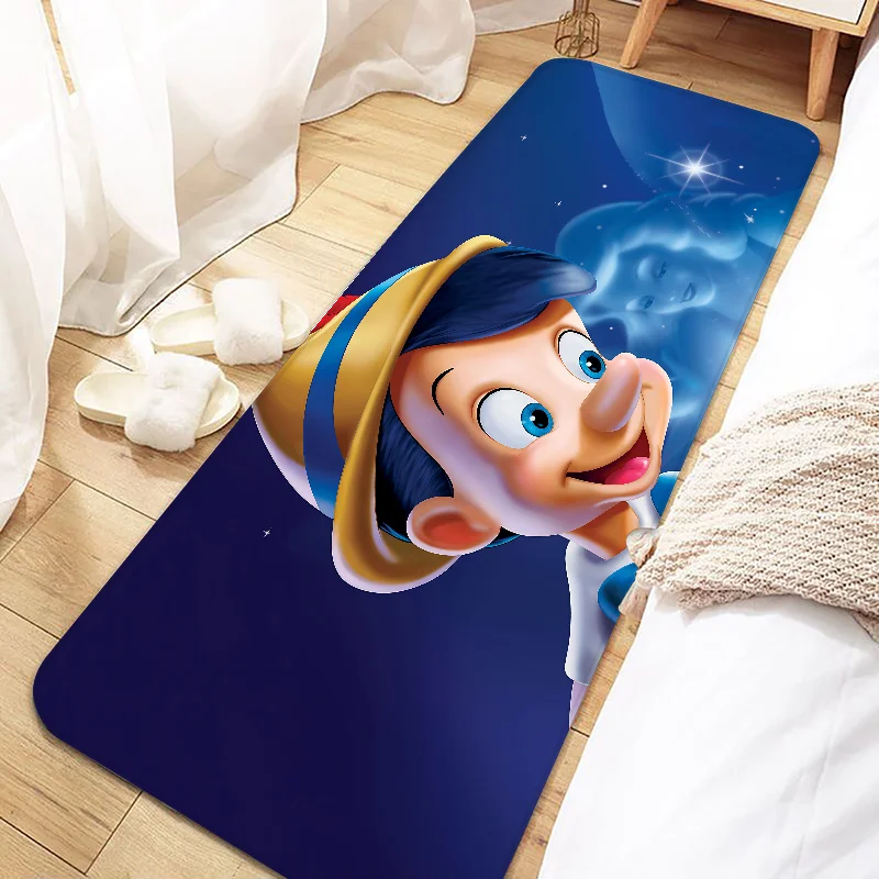 Cartoon Disney Pinocchio Door Mat Entrance Non-slip Washable Kitchen Carpet Living Room Hallway Rugs Bathroom Bath Door Mats