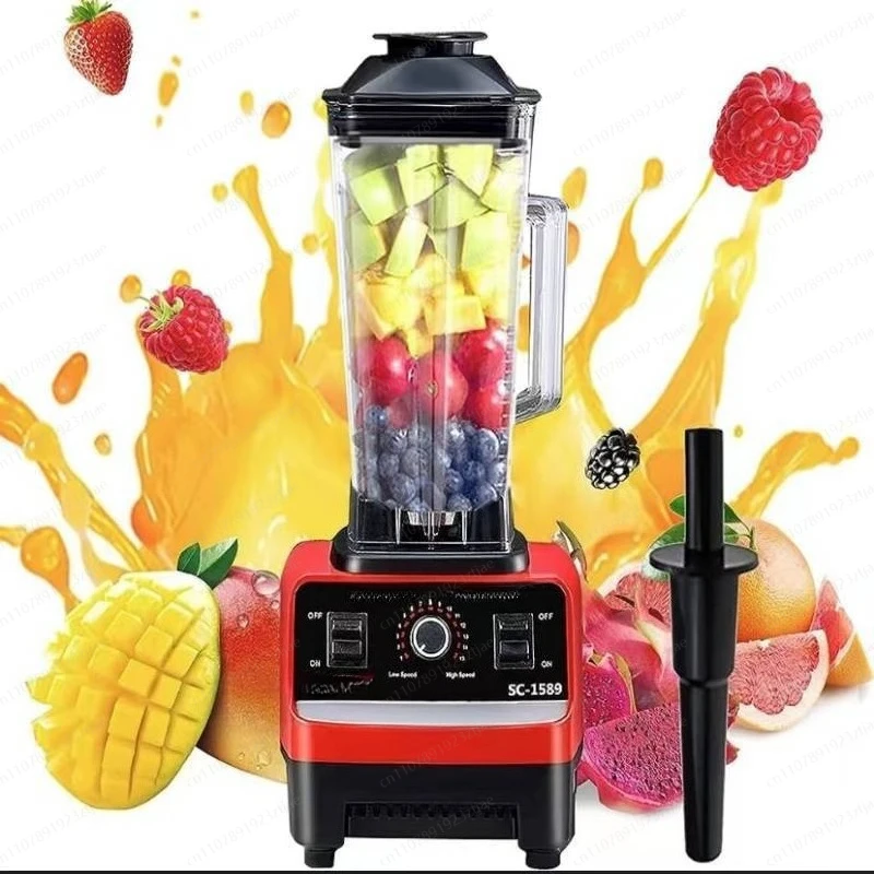 

5500W High Power Double Cup Blender, 220V EU/UK/US Plug Commercial Smoothie Maker for Juices Shakes