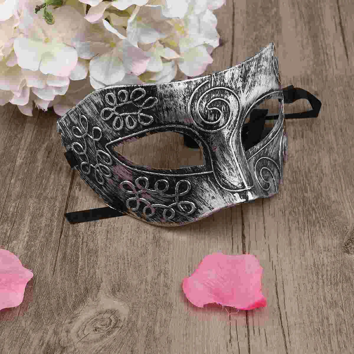 The Mask Masquerade Greek Fancy Dress Ball Roman Face Two Colors Make up Lovers Miss