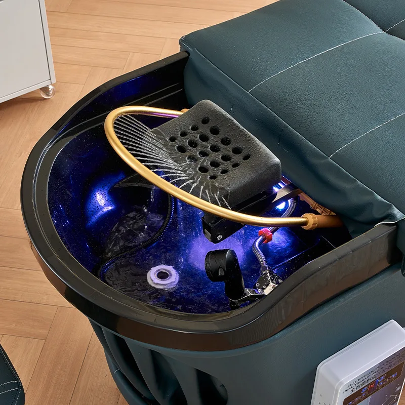 High-end Trendy Shop Head Treatment Bed Beauty Massage Barber Shop Special Water Circulation Fumigation Integrated