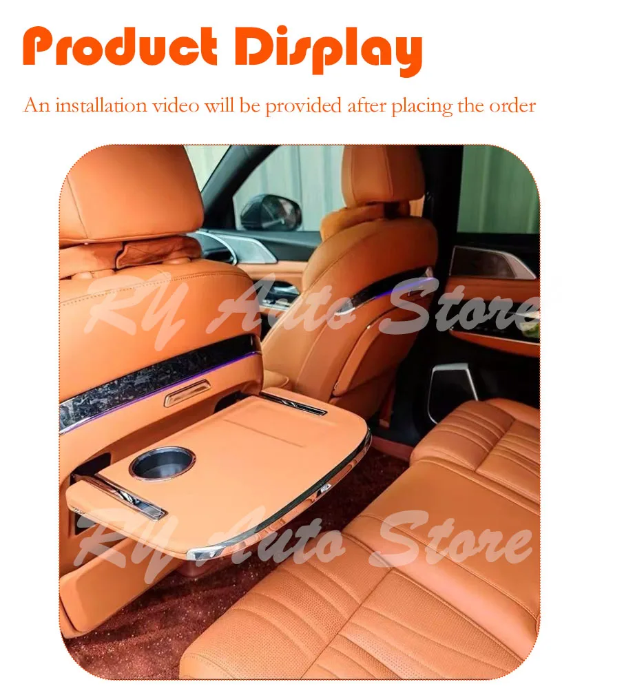 1PC Car Back Seat Table For GAC S7 GS7 2025 2026 2027 Rear Multifunctional Folding Backrest Wireless Charging Cup Car Accessorie
