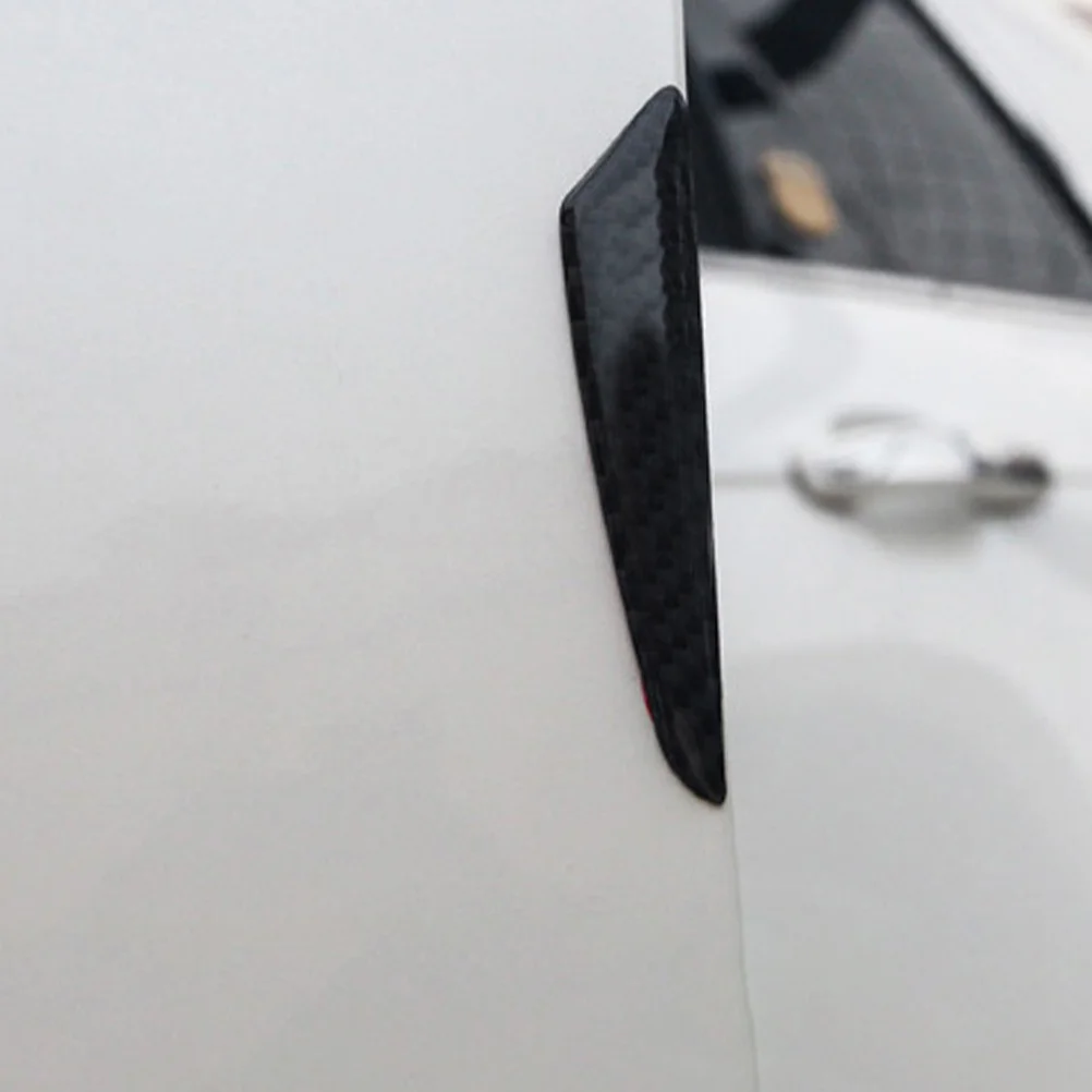 

2Sets Carbon Fiber Anti-Collision Stickers High Strength PVC Door Edge Protectors for Cars Suvs Scratch Proof Bumper Guard Trims
