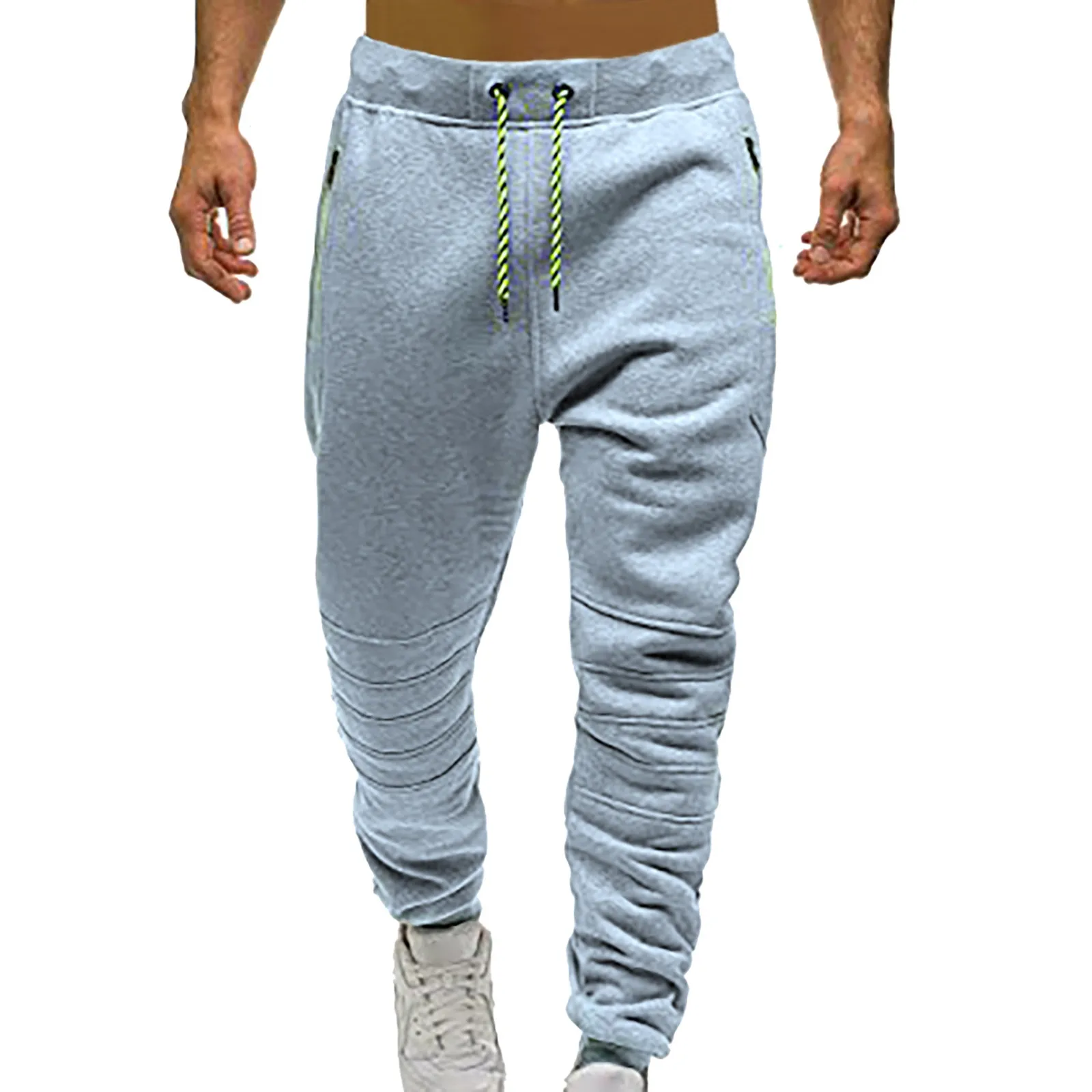 Autumn Winter Men's Casual Trousers Men Solid Color Long Pants Sports Sweatpants Trousers Slim Jogger Oversized Men's Pants