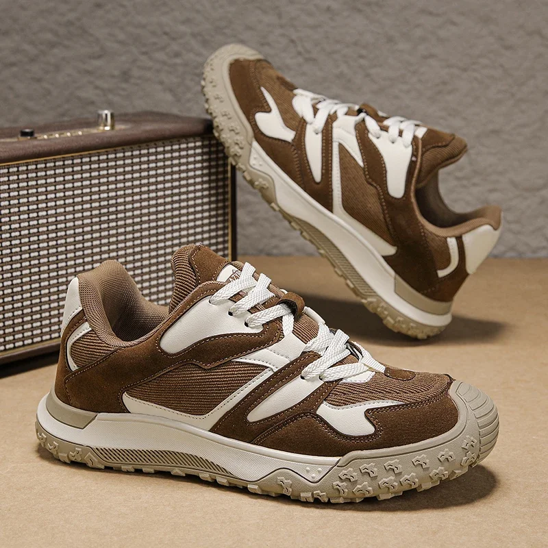 

Холщовые дышащие противоскользящие спортивные кроссовки в стиле ретро, осенняя новая мужская повседневная обувь, четырехсезонная легкая износостойкая мужская обувь