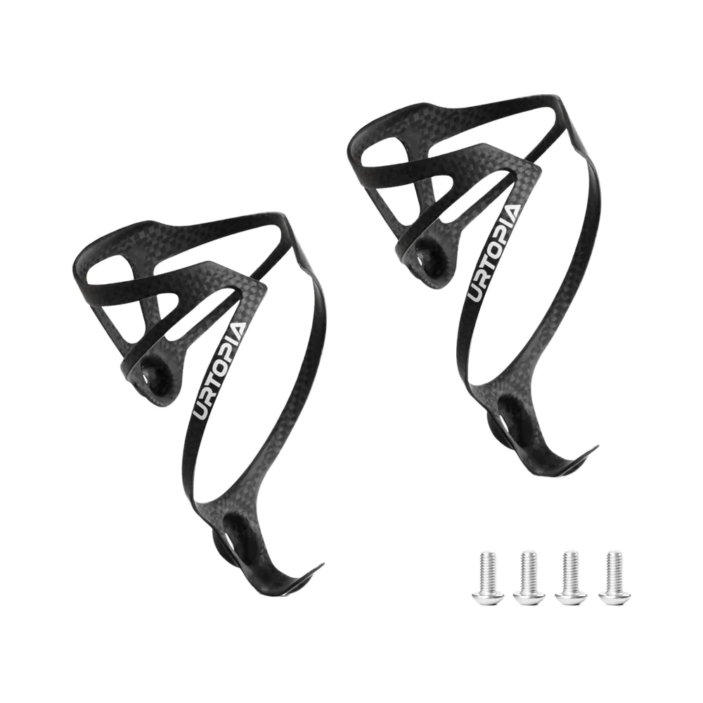 

STLF Ultra-Light Full Carbon Fiber Bike Water Bottle Cage High Strength Durable Cup Holder for Road Mountain Electric Bikes (2pa