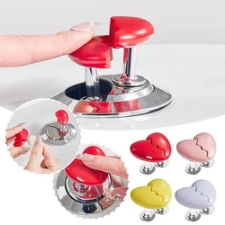 Handle Toilet Press Button Heart Broken Shaped Toilet Press for Bathroom Water Tank Buttons Bath Room Toilet Decor Accessories