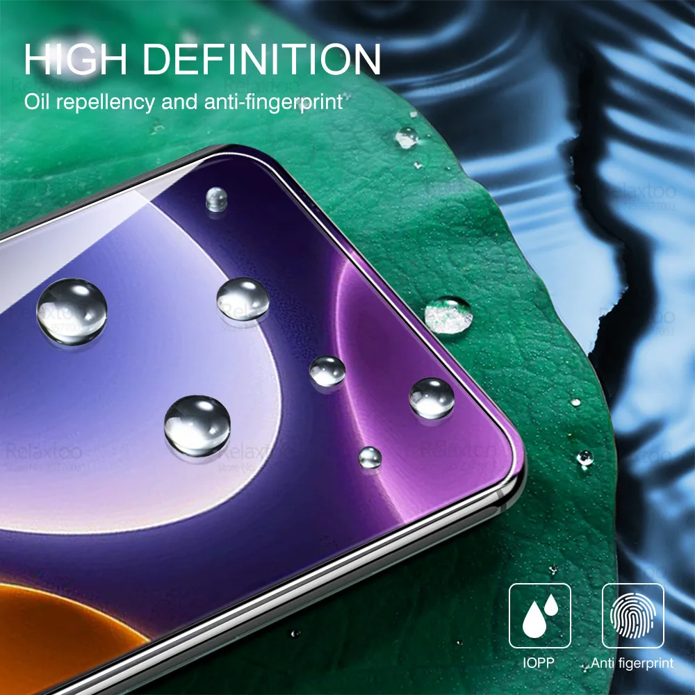 غطاء كامل الزجاج المقسى ل شاومي ، Redmi نوت 12 ، توربو حامي الشاشة ، Radmi Redmy نوت 12 ، 5G ، أفلام واقية ، 1-4 قطعة