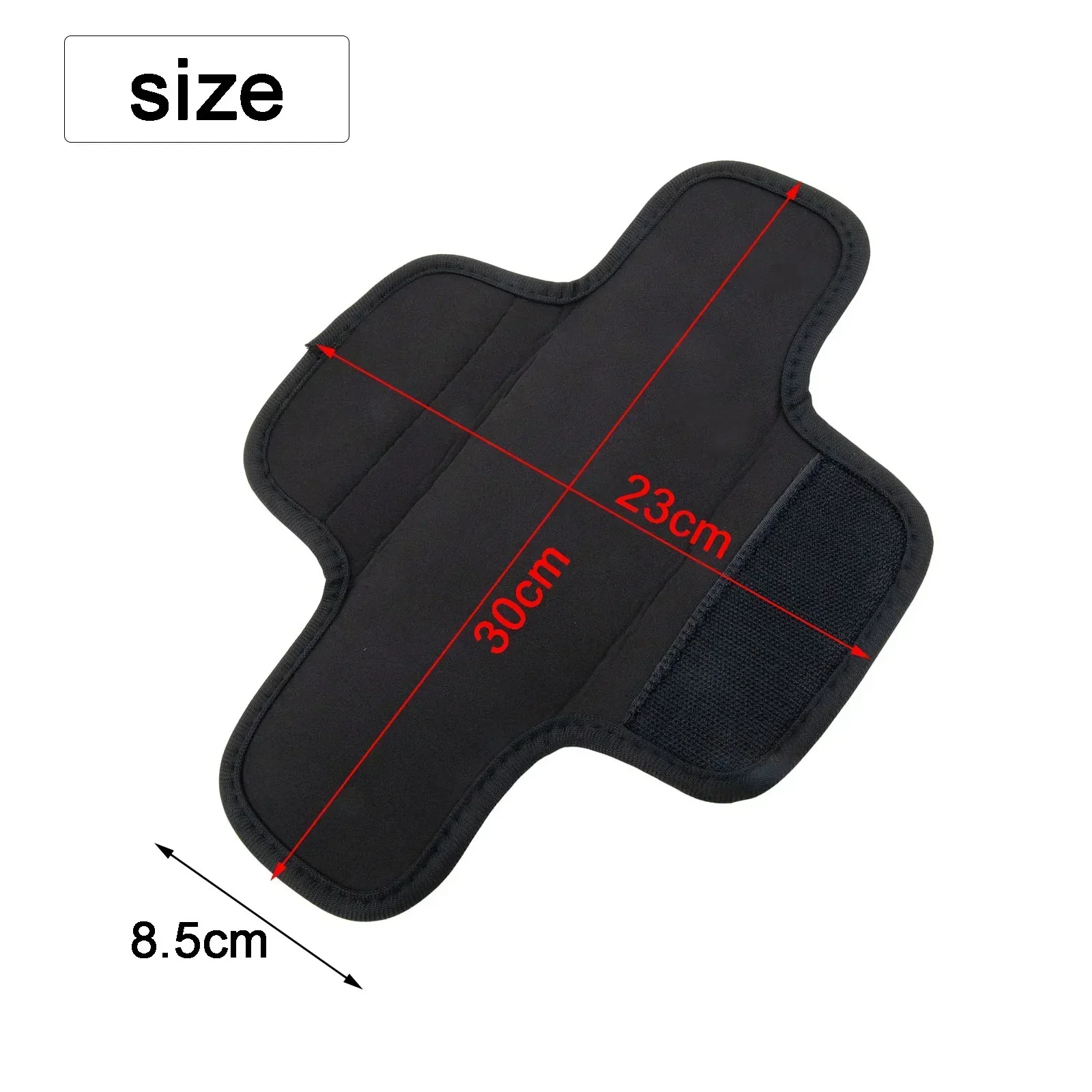 Belt Cushion Shoulder Strap Pads Shoulder Belt Strap Backpack Belt Pads 30*8.5cm Anti Vibration Shock Black Brand New