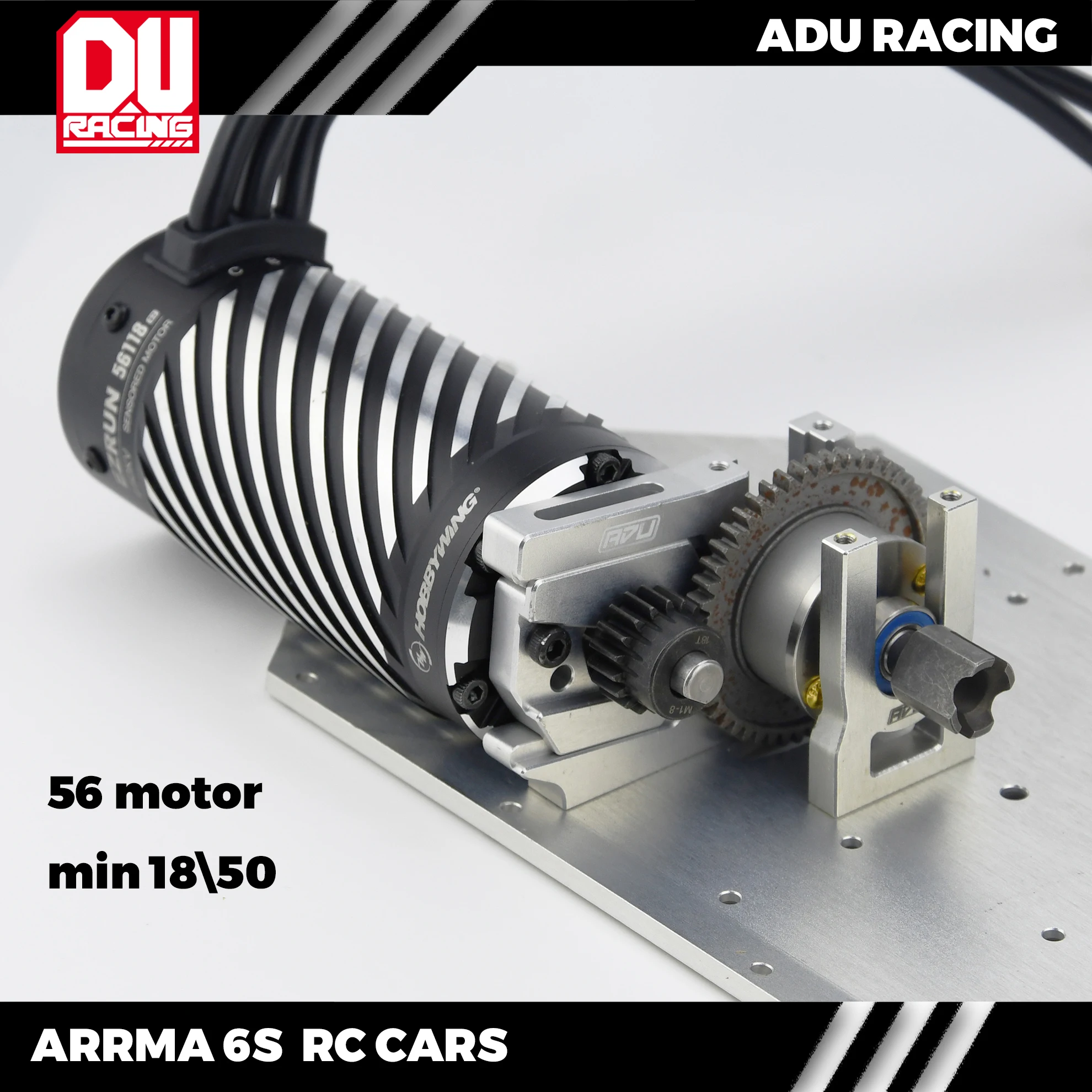 КРЕПЛЕННЯ ДЛЯ ДВИГАТЕЛЯ ADU RACING 7075-T6 С двигателем 42 мм 49 мм 56 мм ДЛЯ радиоуправляемых автомобилей ARRMA 6S 1/8 и 1/7