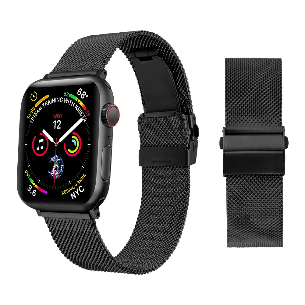 

Metal Milanese Strap for Apple Watch Ultra 8 7 45mm 41mm Stainless Steel Bracelet Wristband for iWatch 6 5 4 3 SE 44mm 42mm 40mm