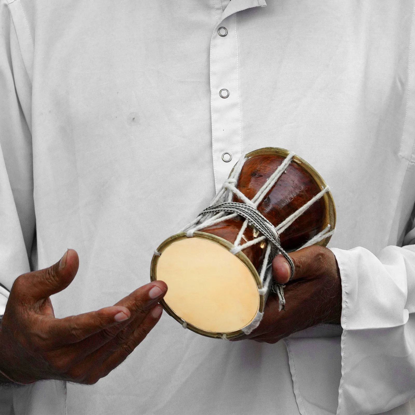 

2Pcs Goatskin Drum Skin Part Replacement Head for African Drums Natural for Congo Drum Repair Tools Enhanced Sound