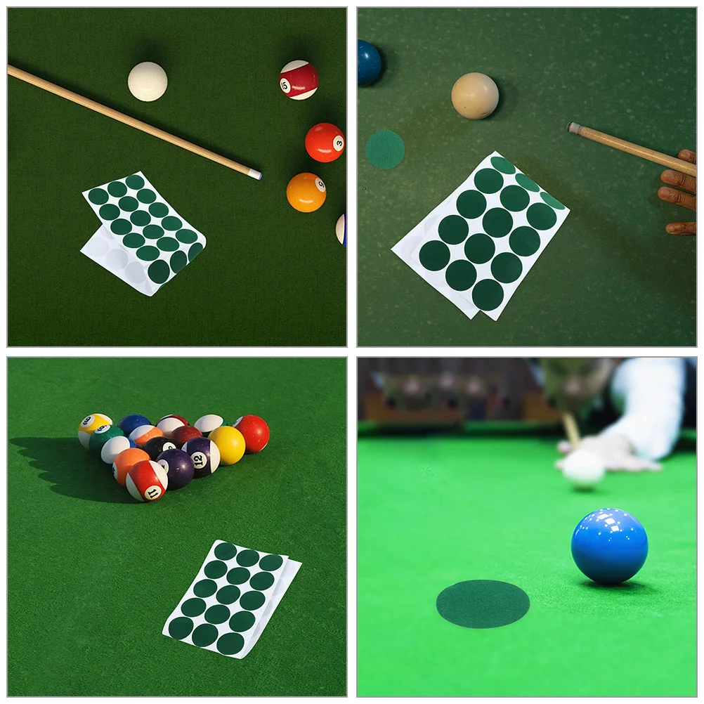 

2 Sheets Table Position Mark Dot Maximum Adhesion Pe Billiard Dot Sticker Pool Table Spot Snooker Marker Prevent Cloth Damage