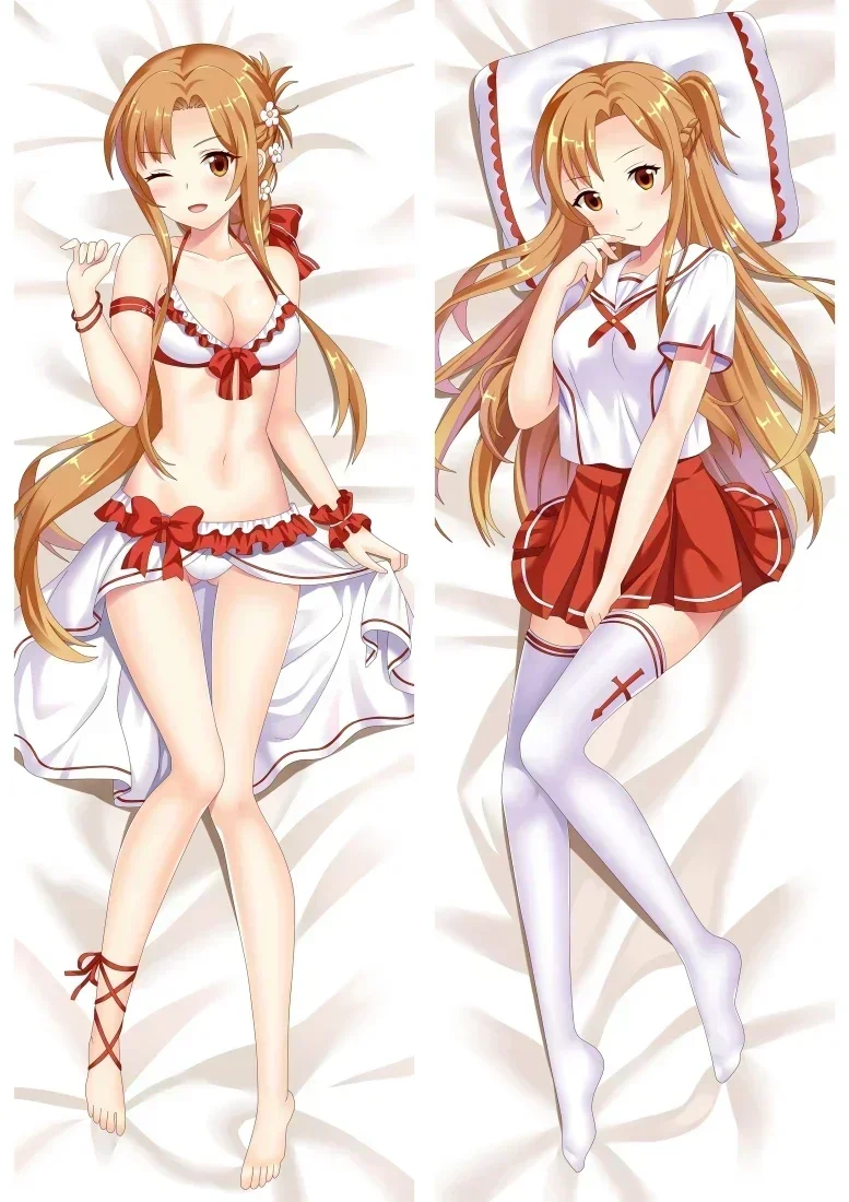 

Suguha Yuuki Asuna Sword Art Online Pillow Case Anime Cosplay Dakimakura Hugging Body Decorative Manga Sexy Girl Pillow Cover