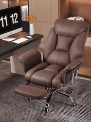 Silla De oficina cómoda y sedentaria para ordenador, mueble De oficina para juegos De jefe, taburete De tocador ajustable