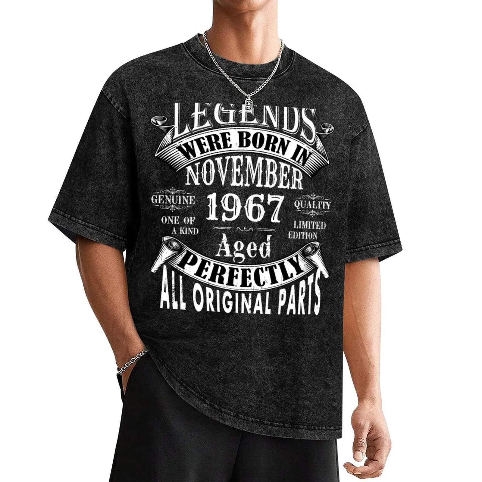 

Legends Were Born In November 1967 Limited Edition Birthday Vintage Quality Aged Perfection T-Shirt